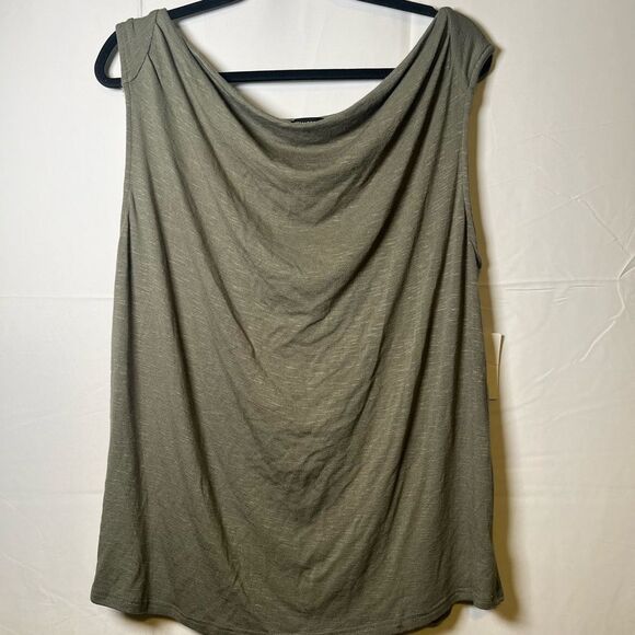 Halogen Olive Drape Tank Top - Picture 1 of 5